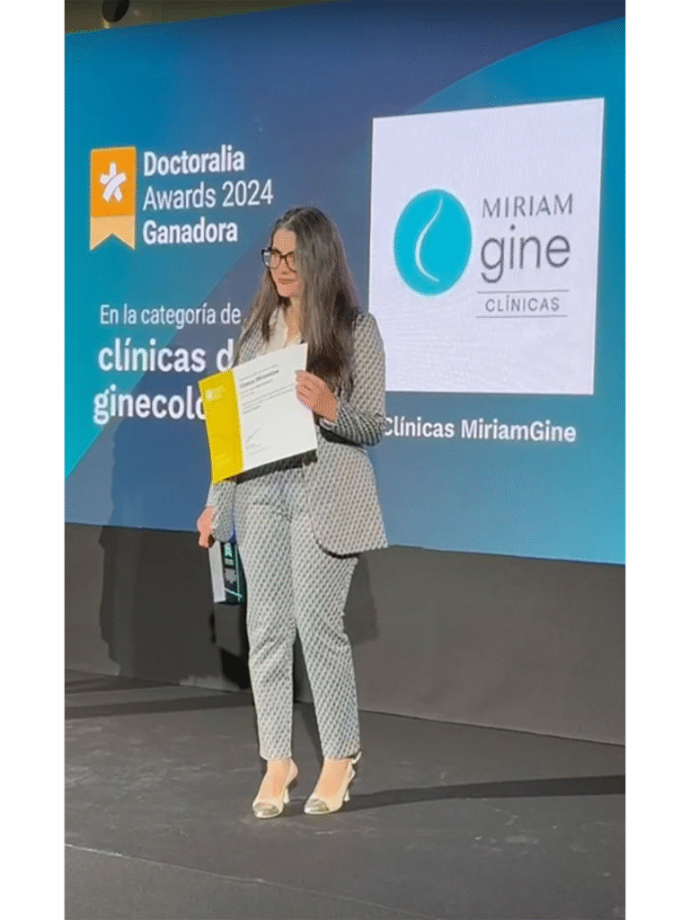 Premio a clínicas MiriamGine como clínica ginecológica mejor valorada de España Doctoralia Awards